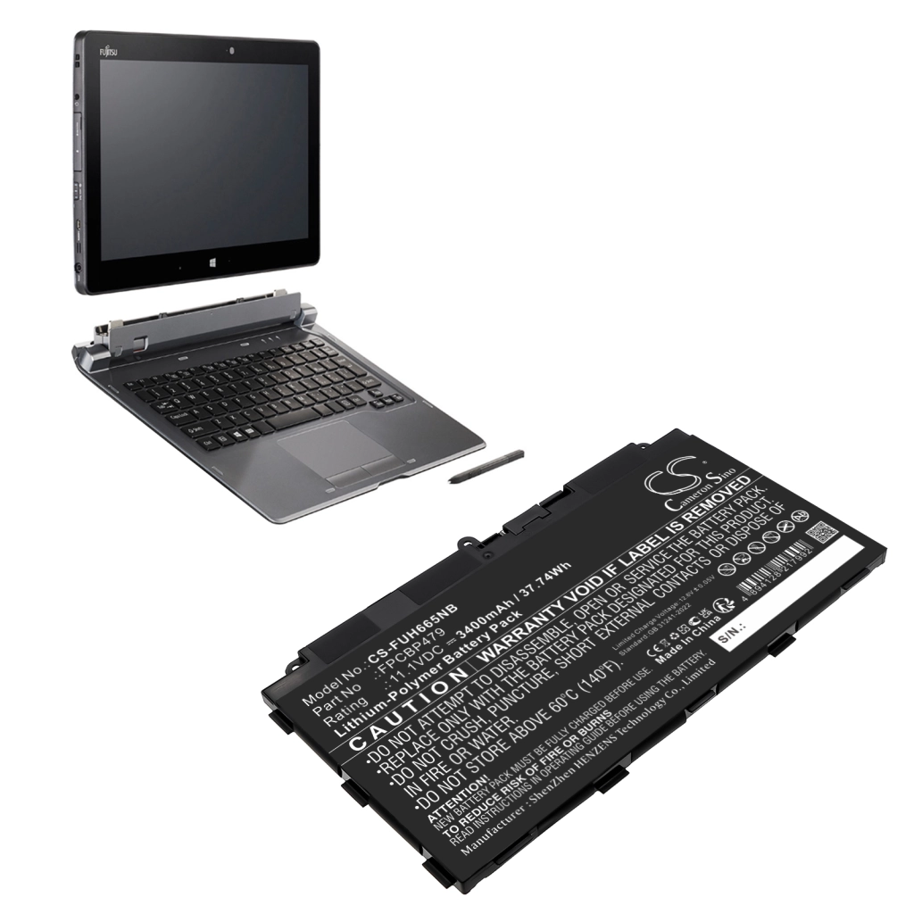 Batería para portátil Fujitsu Stylistic Q665