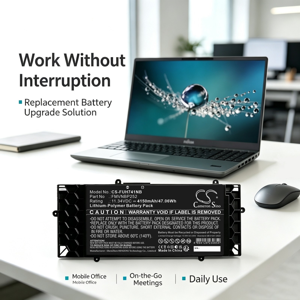 Batería compatible con Fujitsu CS-FUH741NB