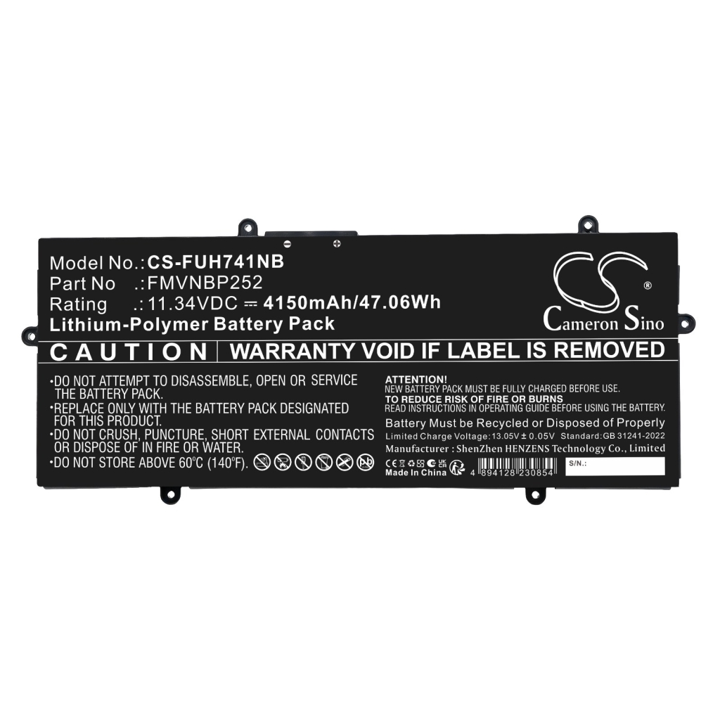Baterías compatible con Fujitsu LifeBook U7411/G U7511/G CS-FUH741NB