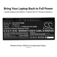 Reemplazo de batería compatible para FUJITSU CP854407-02,FMVNBPXXX,FMVQH04001,FPB0374,FPB0374S