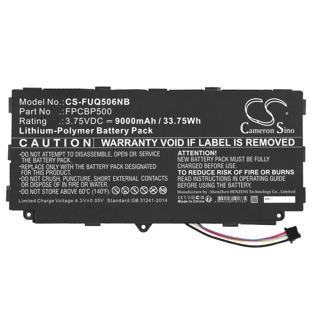 Batería para portátil Fujitsu CS-FUQ506NB