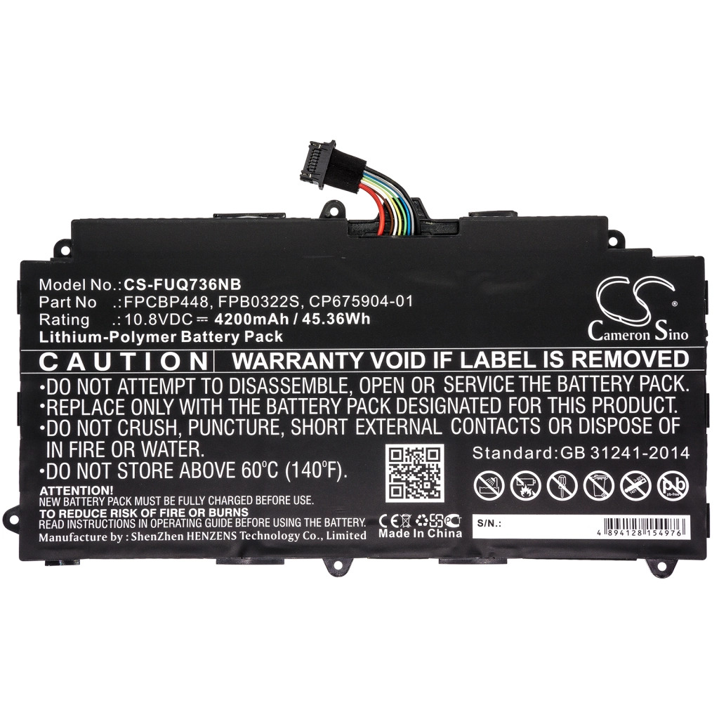 Batería para portátil Fujitsu CS-FUQ736NB