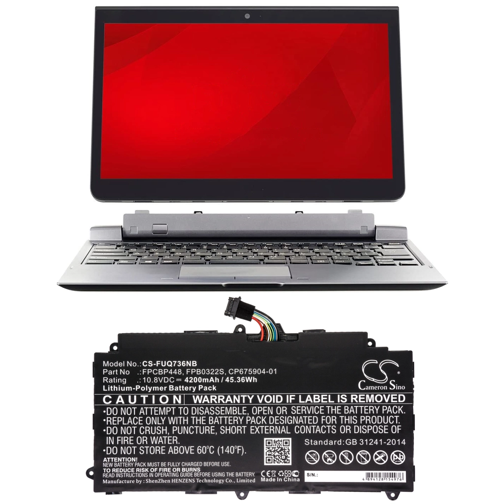 Batería para portátil Fujitsu CS-FUQ736NB