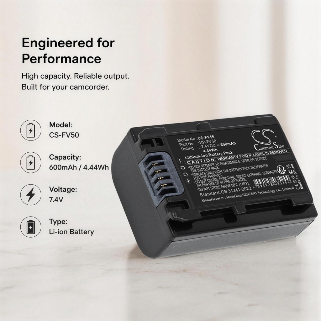 Batería compatible con Sony CS-FV50