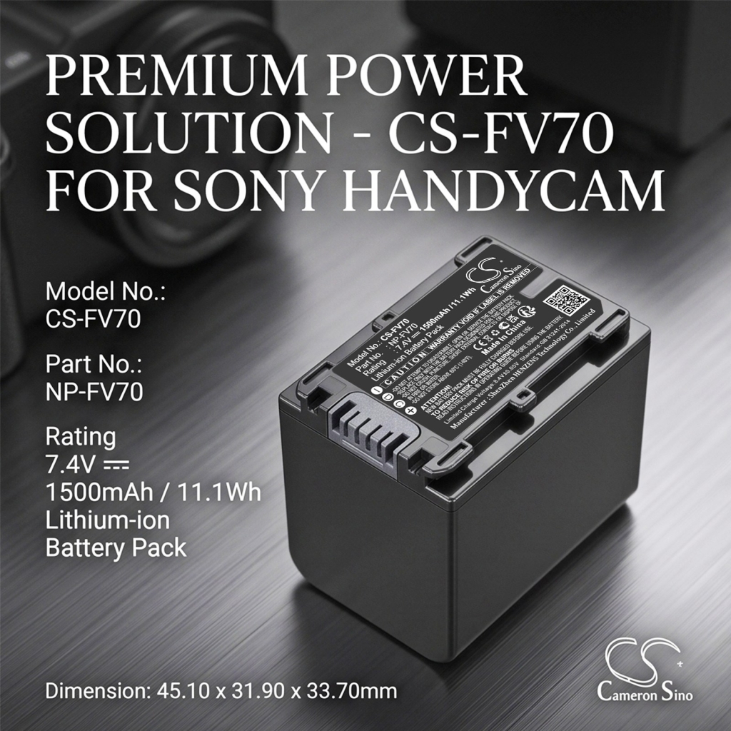 Batería compatible con Sony Idx system CS-FV70