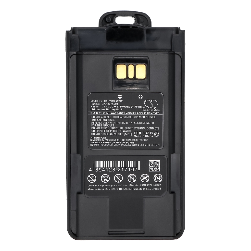 Batería de radio de dos vías Vertex VX-456
