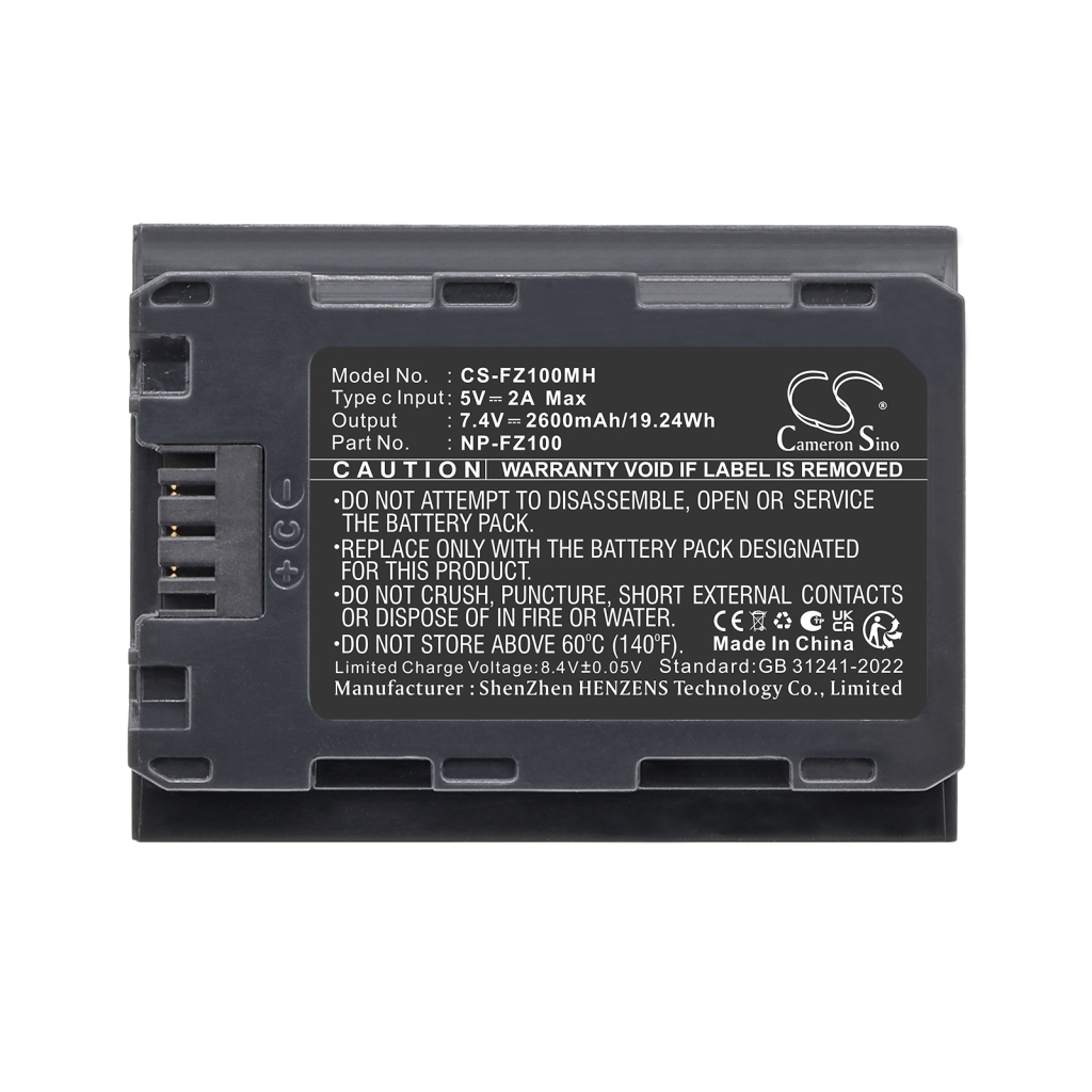 Battery compatible with Sony