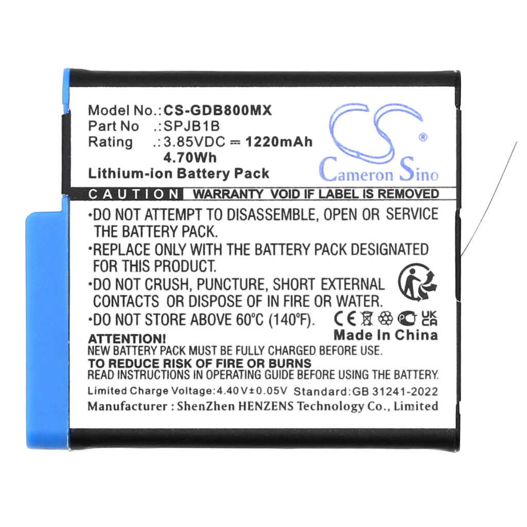 Camera Battery GoPro CHDHX-701