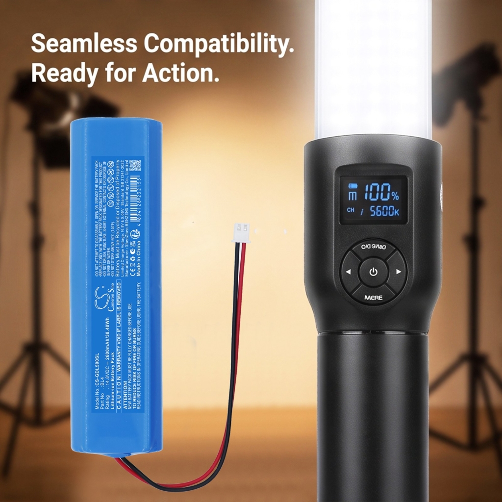 Baterías compatible con GODOX LC500 LC500 CS-GDL500SL