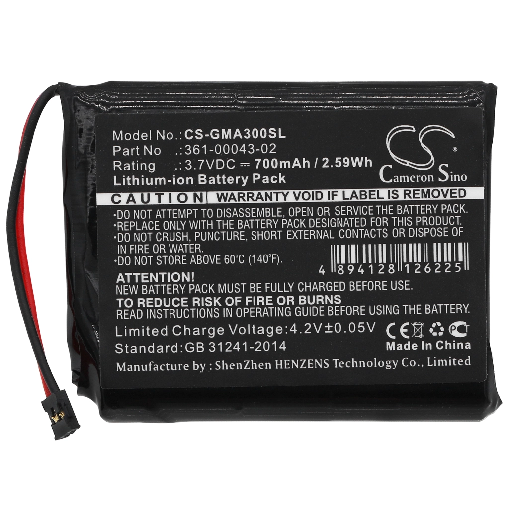 GPS, Batería del Navegador Garmin CS-GMA300SL