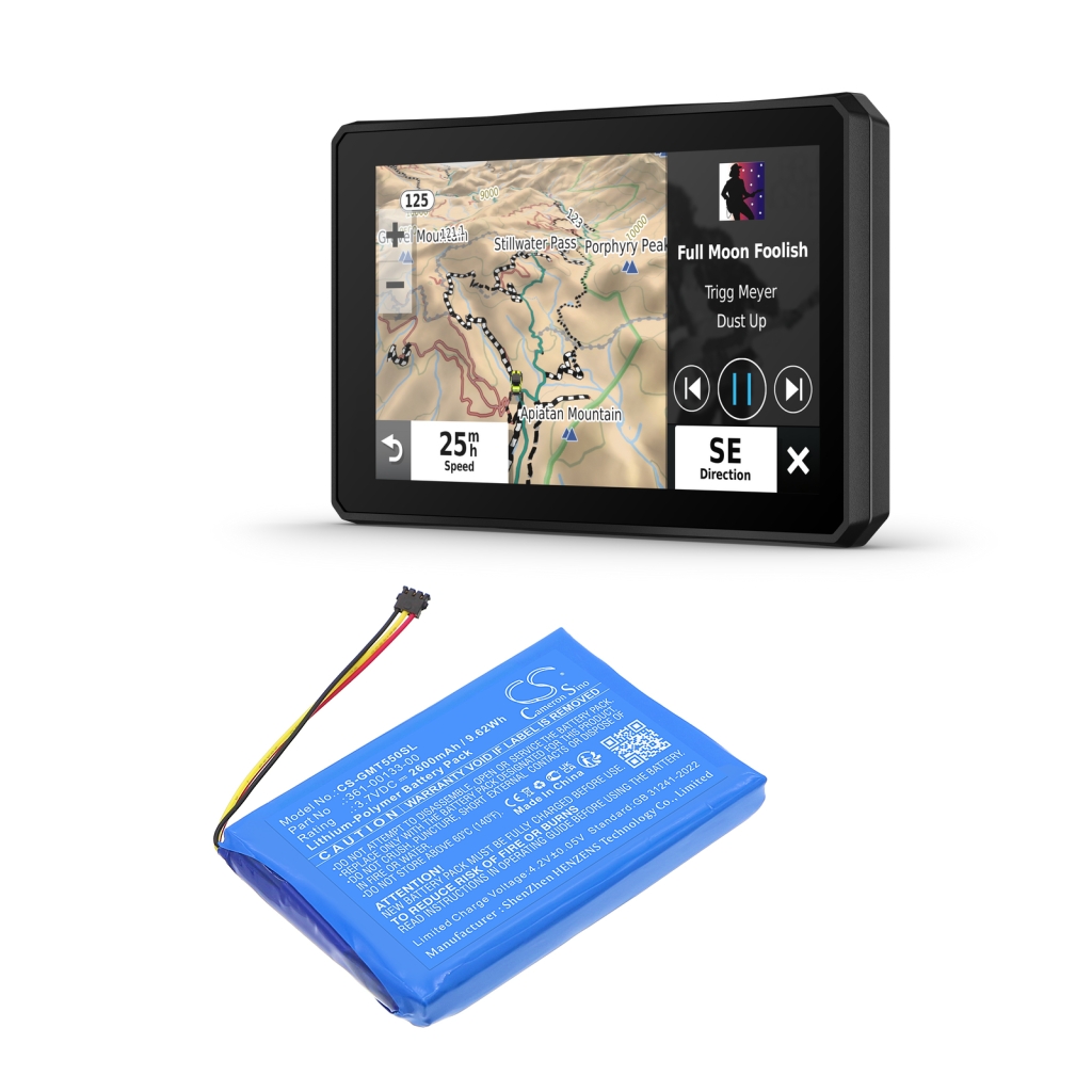 GPS, Batería del Navegador Garmin CS-GMT550SL