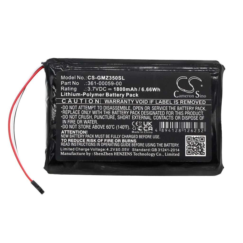 GPS, Batería del Navegador Garmin CS-GMZ350SL