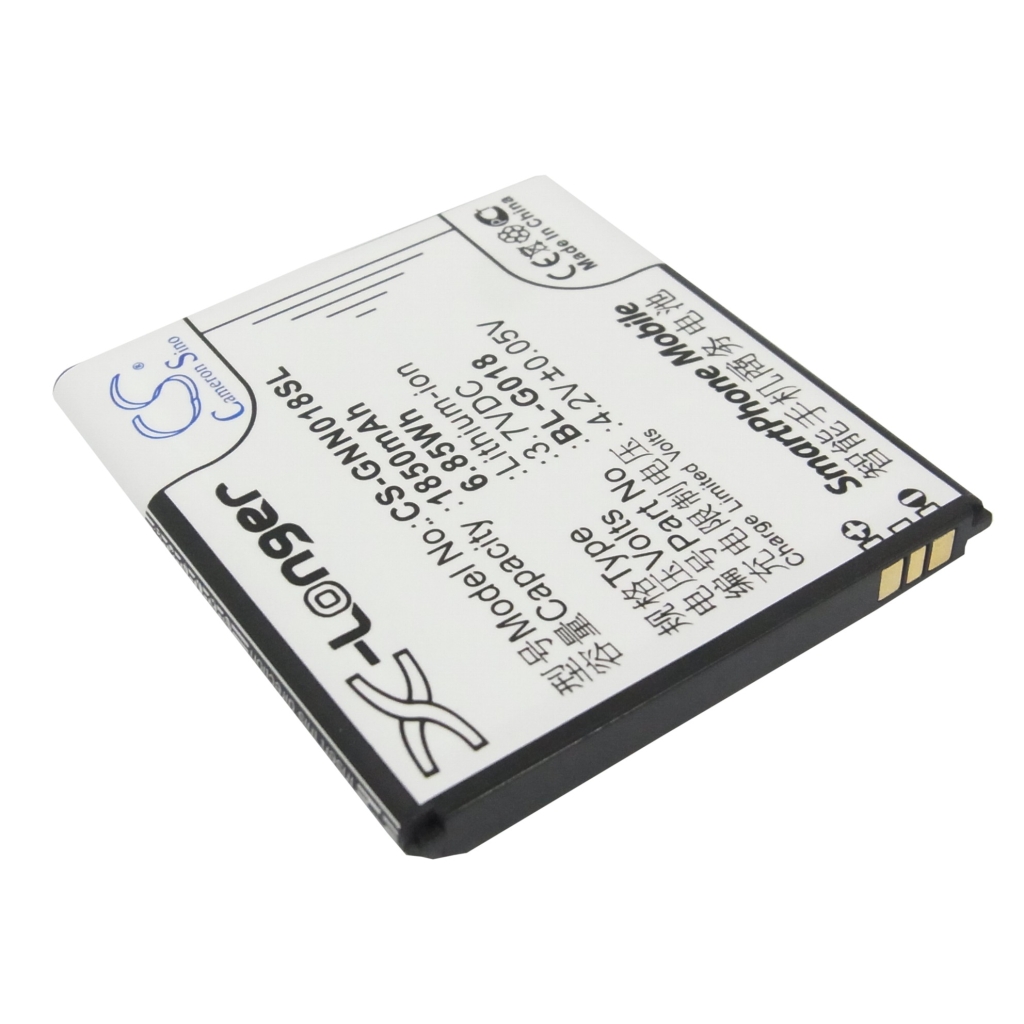 Cameron Sino X-Longer CS-GNN018SL Li-ion smartphone battery, reverse, pogo contacts