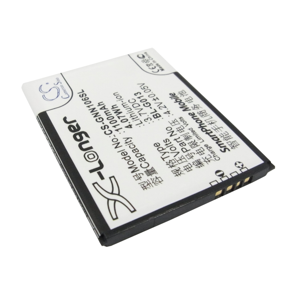 Cameron Sino X-Longer CS-GNN106SL Li-ion smartphone battery, reverse, pogo contacts