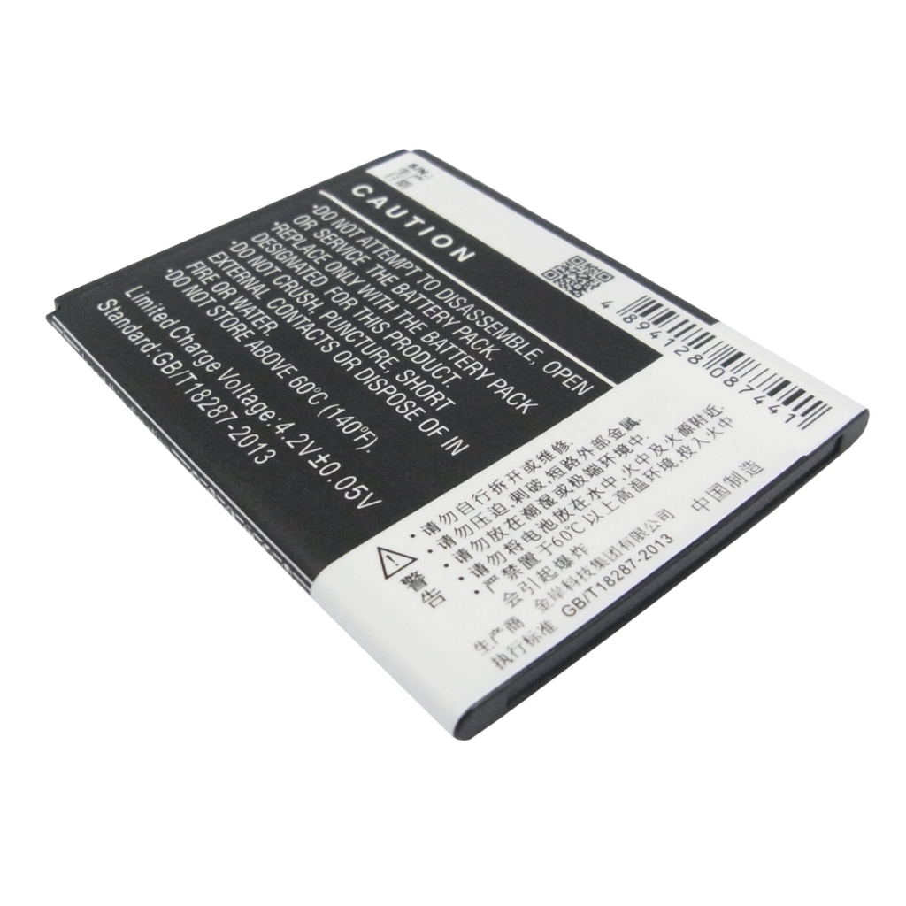 Cameron Sino CS-GNN106SL Li-ion smartphone battery, black face, CE, CAUTION, barcode