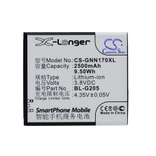 Reemplazo de batería compatible para GIONEE BL-G205