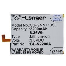 Reemplazo de batería compatible para GIONEE BL-N2200A