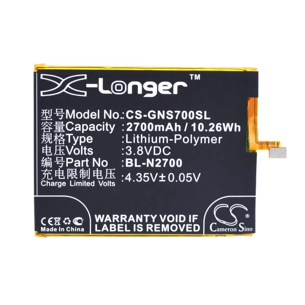 Batería compatible con GIONEE Kazam CS-GNS700SL