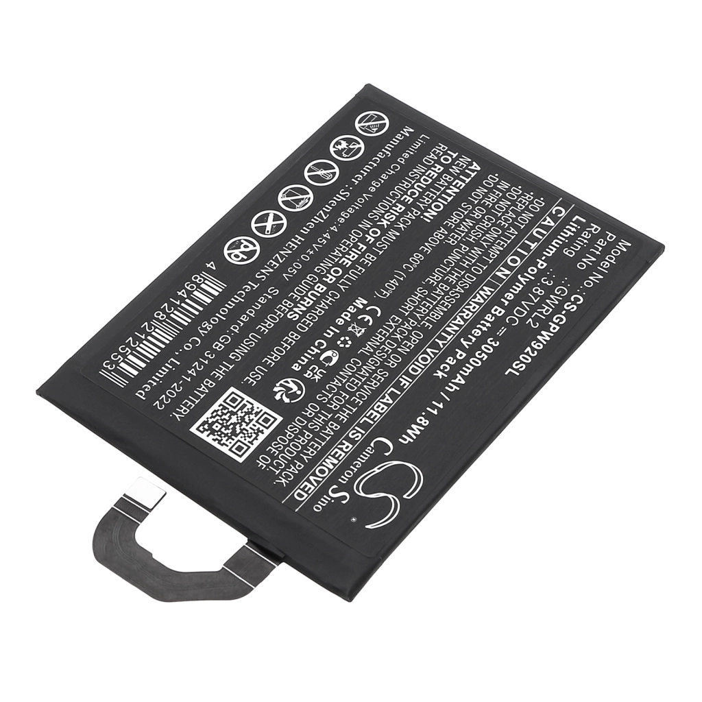Batería del teléfono móvil Google CS-GPW920SL