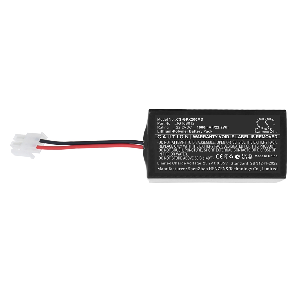 Baterías compatible con GENORAY PORT-X Ⅱ CS-GPX200MD