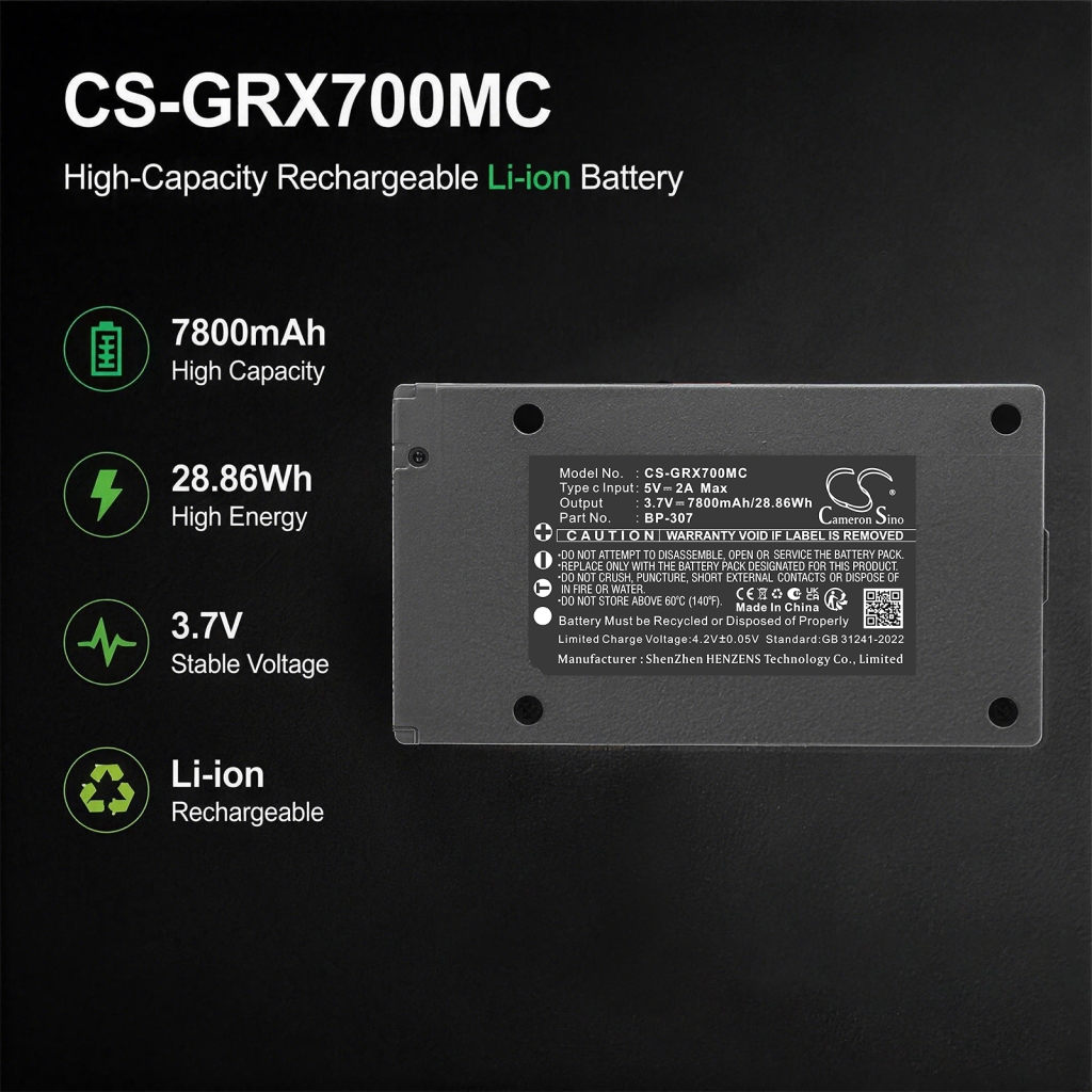 Batería compatible con Gardepro Meidase CS-GRX700MC