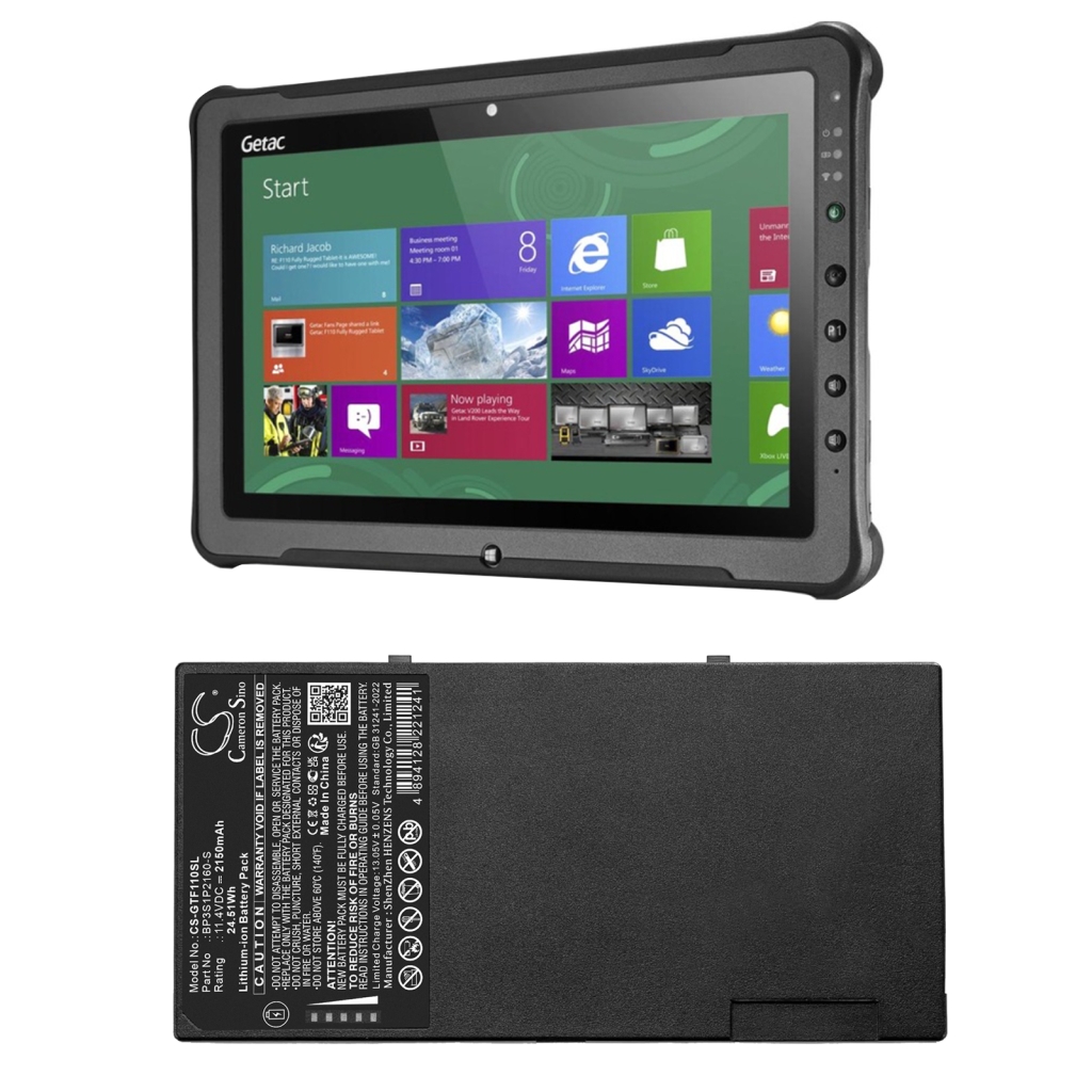 Batería de la tableta Getac CS-GTF110SL