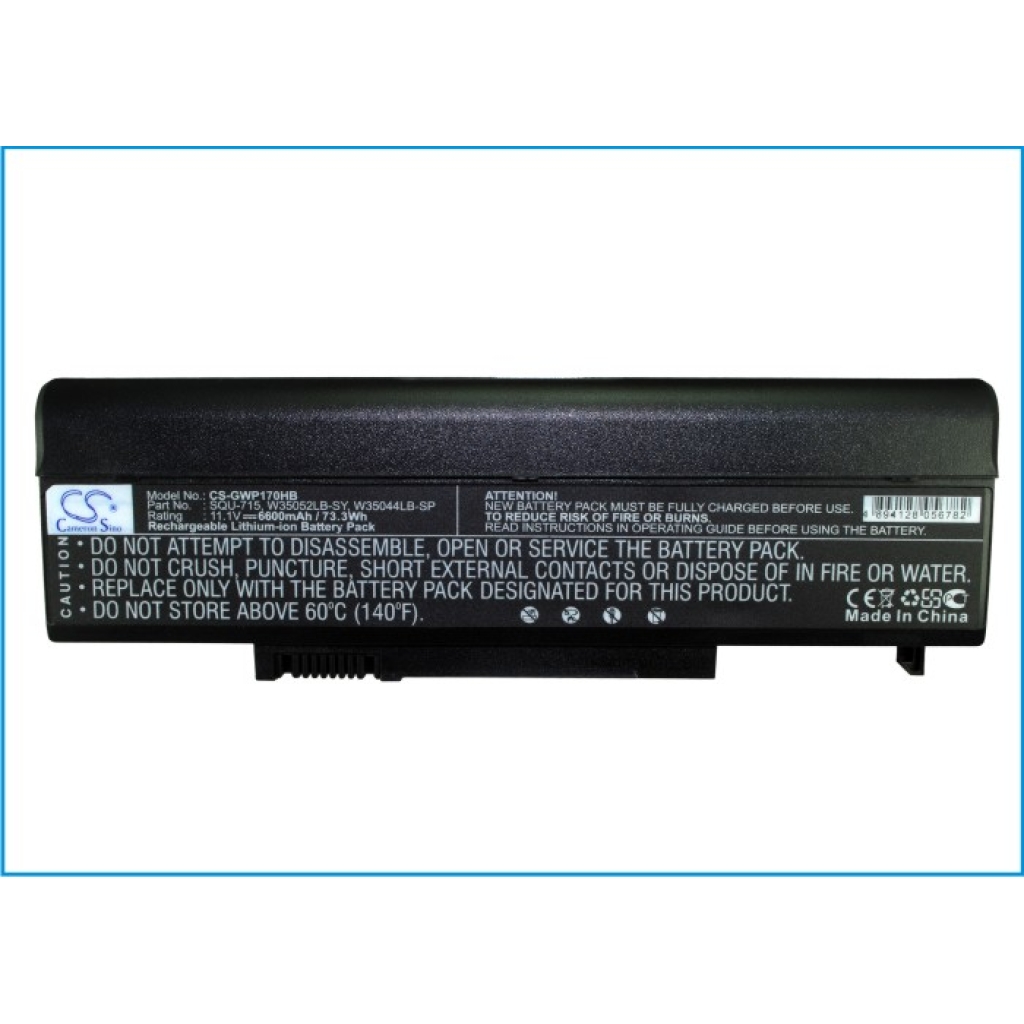 Batería para portátil Gateway T6816