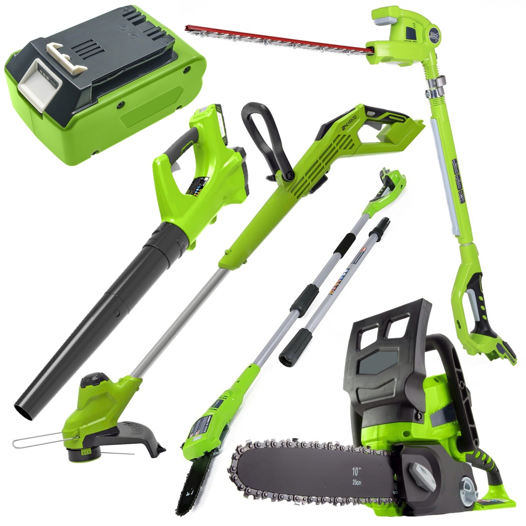 Battery industrial Greenworks G24CS25 24V Lithium-Ion Cordless Chainsaw