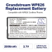 Batería compatible con Grandstream CS-GWP826CL