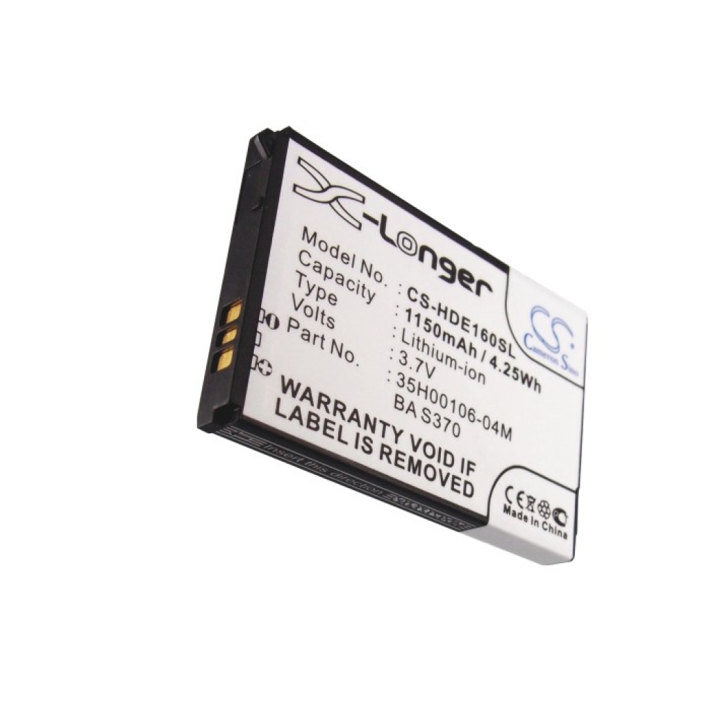 CS-HDE160SL HTC BAS370 1150mAh 3.7V X-Longer Cameron Sino label front with contacts