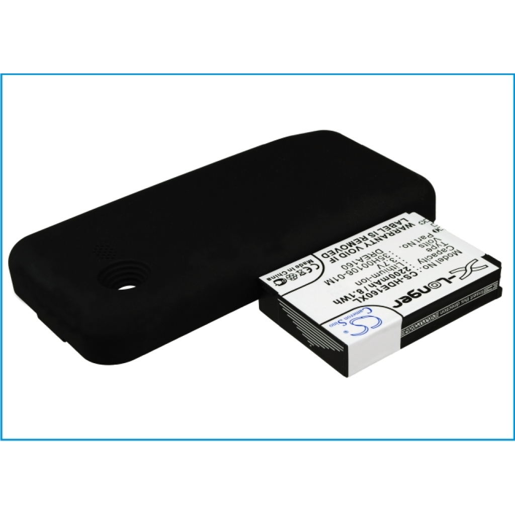 CS-HDE160XL HTC DREA160 2200mAh 3.7V extended battery with replacement back cover
