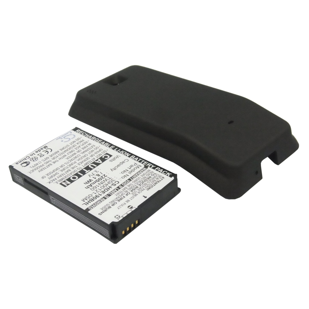 Cameron Sino CS-HDE190BHL vista de etiqueta trasera, almohadillas de contacto visibles, tapa trasera extendida oscura