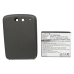 Cameron Sino CS-HDE200XL vista de etiqueta frontal: 2400mAh 8,8Wh Rechargeable Li-ion, tapa trasera extendida oscura