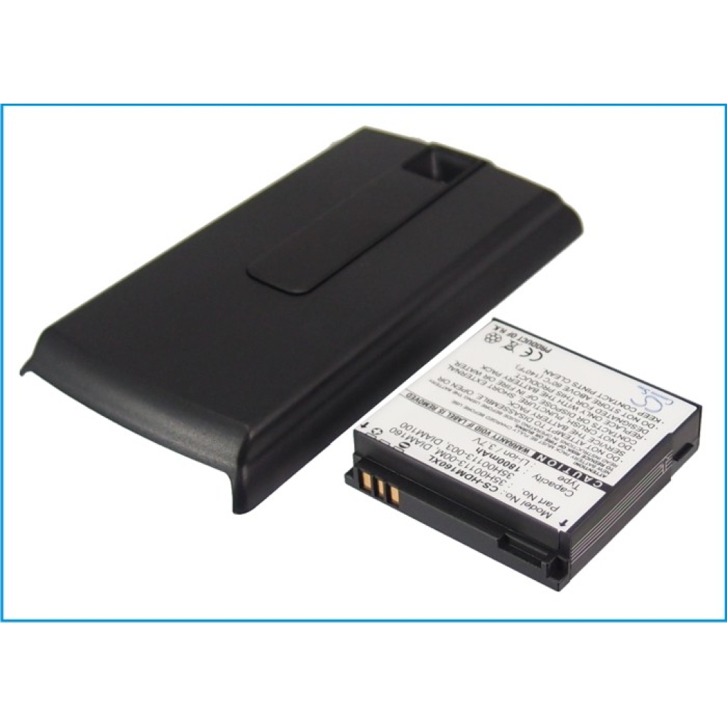 Cameron Sino CS-HDM160XL battery contacts visible, cover beside