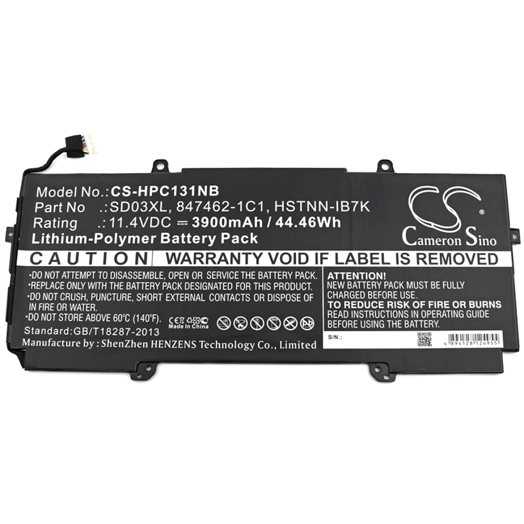 Batería para portátil HP CS-HPC131NB