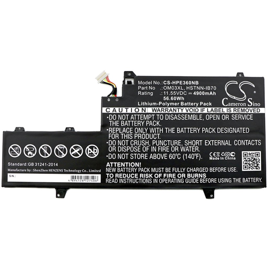 Notebook battery HP ELITEBOOK X360 1030 G2 1NM38UT (CS-HPE360NB)