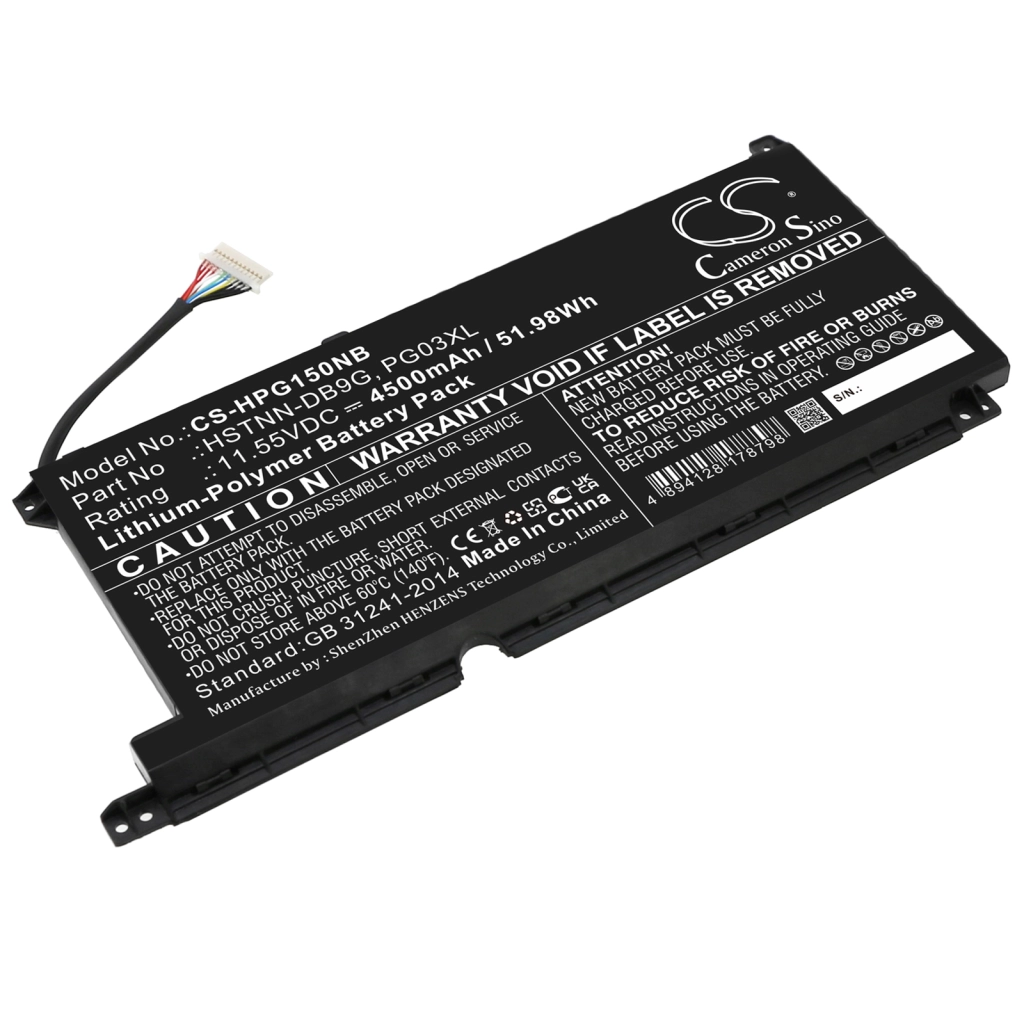 Batería para portátil HP CS-HPG150NB