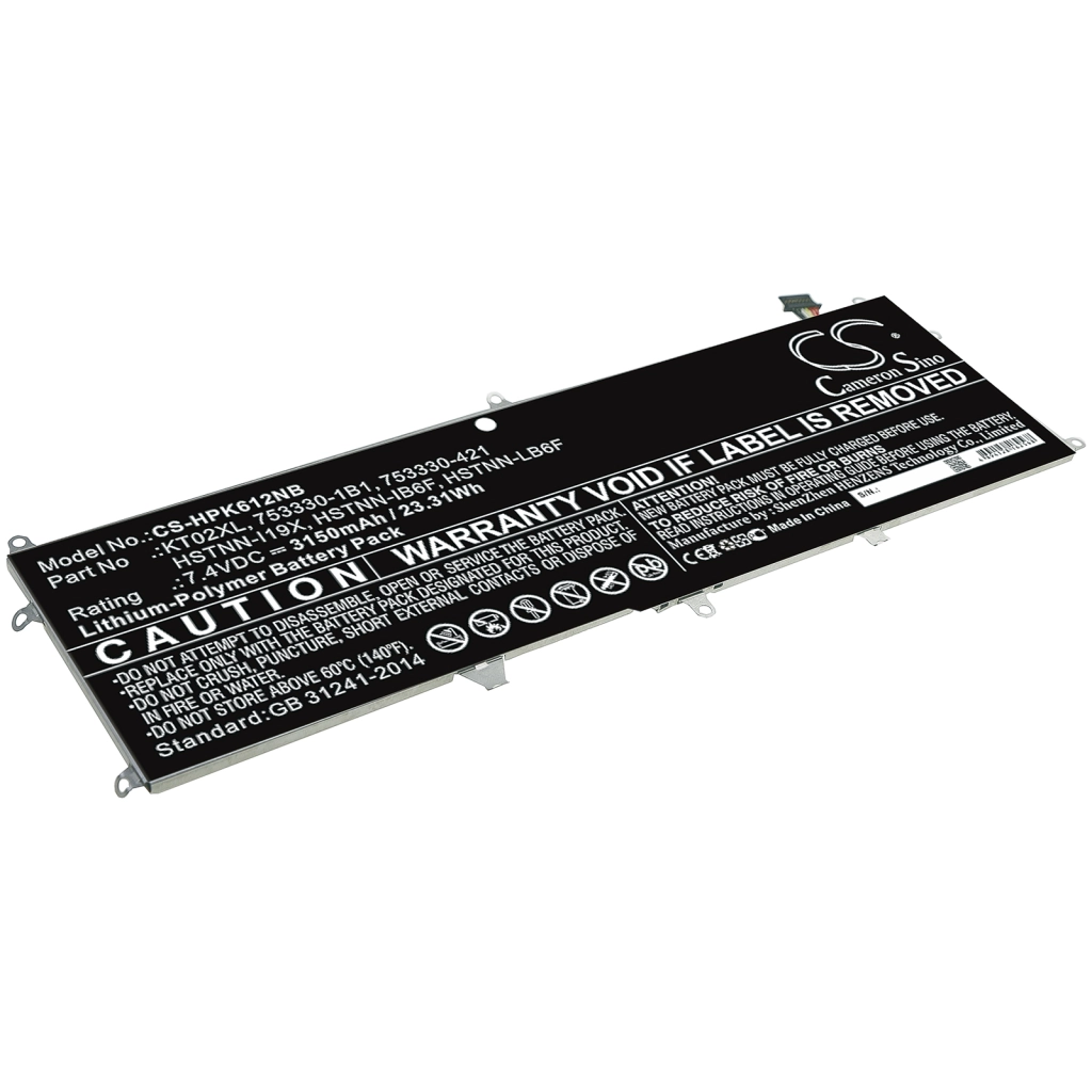 Batería para portátil HP CS-HPK612NB