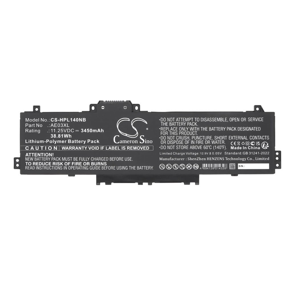 Notebook battery HP CS-HPL140NB