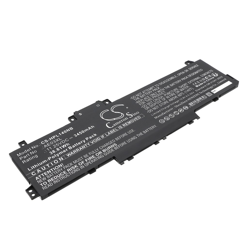 Batería para portátil HP CS-HPL140NB
