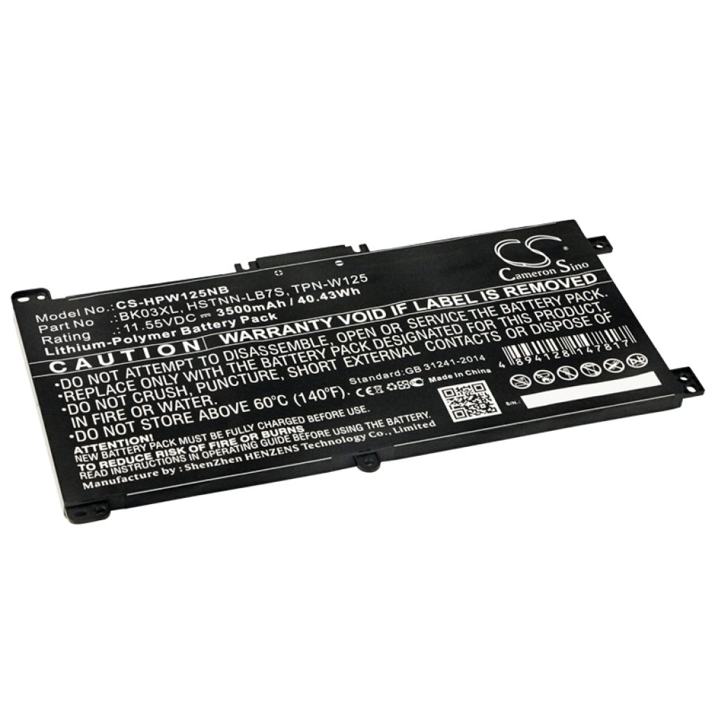 Batería para portátil HP CS-HPW125NB