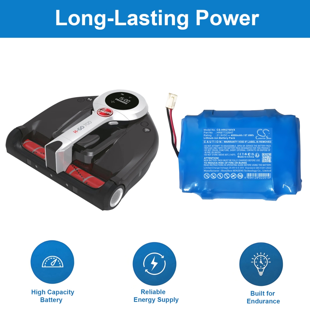 Batería de vacío Hoover CS-HRG700VX