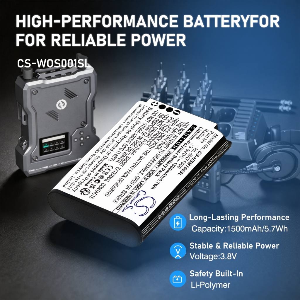 Batería compatible con Hollyland CS-HSM100SL