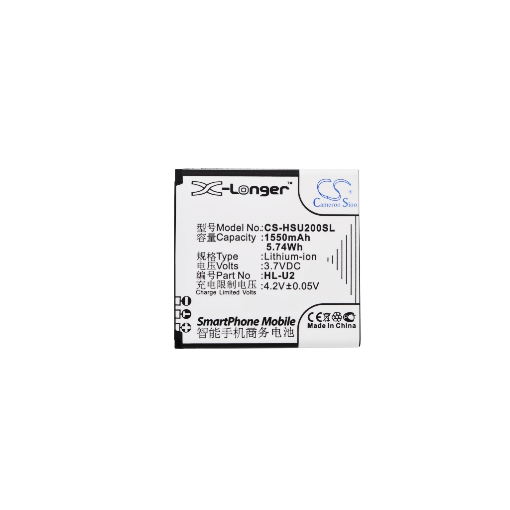 Cameron Sino X-Longer replacement smartphone battery 1550mAh 3.7V 5.74Wh - front view
