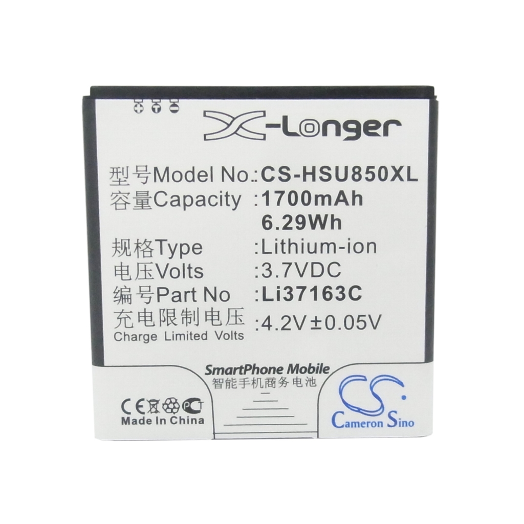 Batería compatible con Hisense CS-HSU850XL