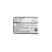 Cameron Sino CS-HSX550SL vista plana de etiqueta frontal con especificaciones bilingües: 3,7V 2050mAh