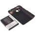 Cameron Sino CS-HT6325XL extended Li-ion battery 3.7V 2400mAh with replacement back cover for HTC