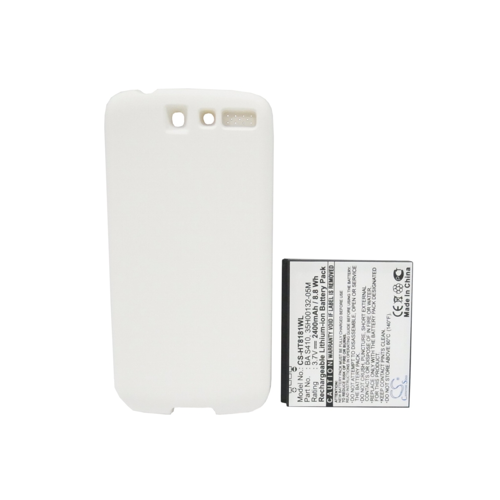 Cameron Sino CS-HT8181WL vista lateral con tapa trasera: 2400mAh 8,8Wh