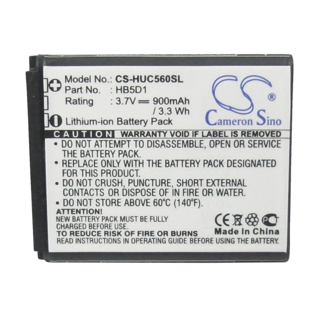 Batería del teléfono móvil Huawei CS-HUC560SL