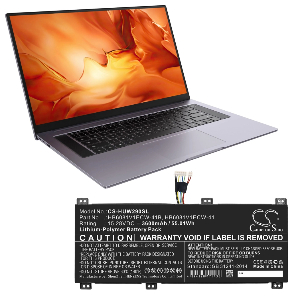 Batería para portátil Huawei CS-HUW290SL